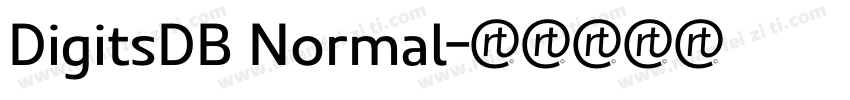 DigitsDB Normal字体转换